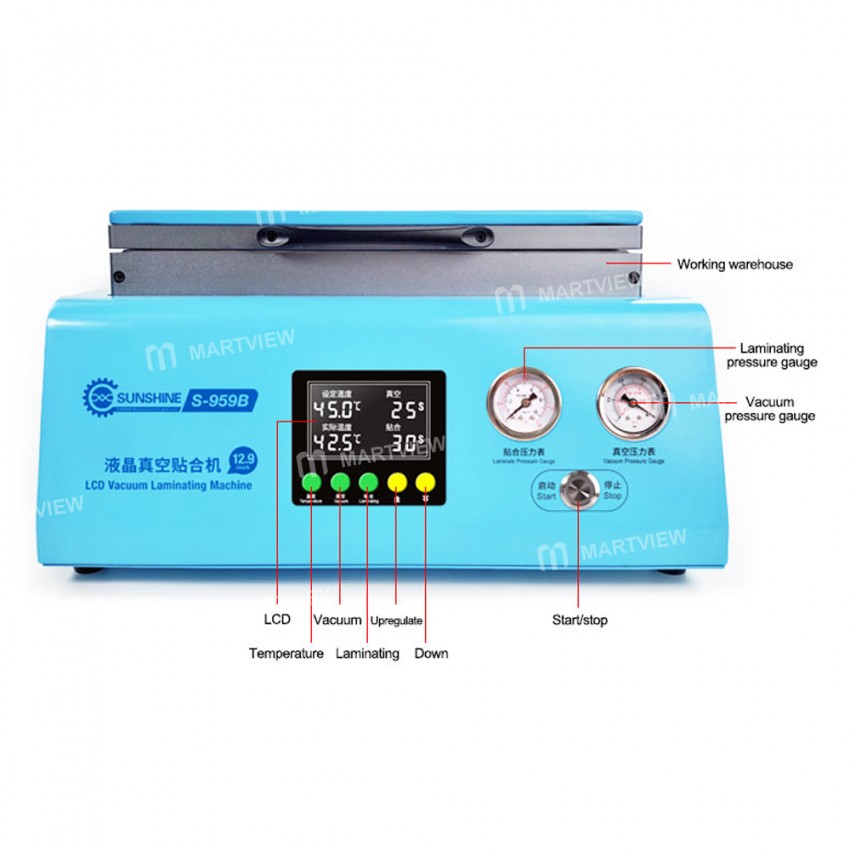 Sunshine S-959B Portable Oversized 16 inches LCD Screen Vacuum Laminating Machine