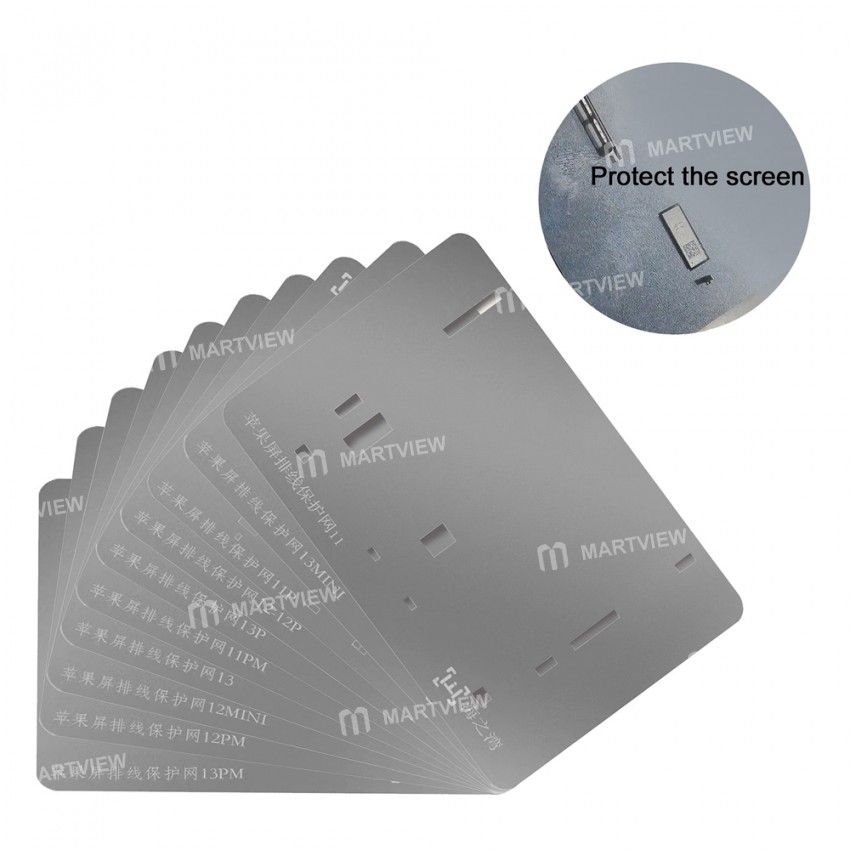 LCD Screen Cable IC Protection Template for iPhone 11-13 Pro Max Lattice Face