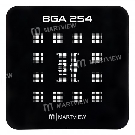 Martview EMMC / EMCP / UFS BGA254 Black Reballing Stencil Tin Net