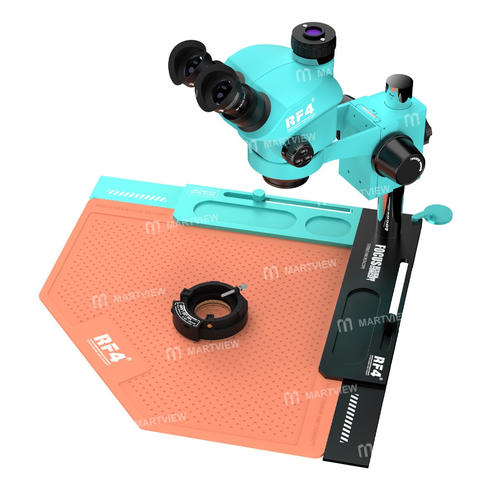 rf4 rf-7050tv-v2-7x-50x-synchronous-zoom-trinocular-stereo-microscope-with-rf-v2-work-mat-3