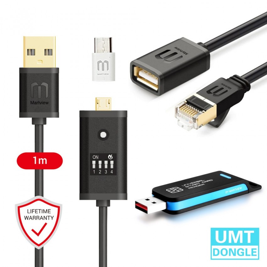 UMT Dongle - FREE 1 Years Activation + FREE Martview All Boot Cable (EASY SWITCHING) & Micro USB To