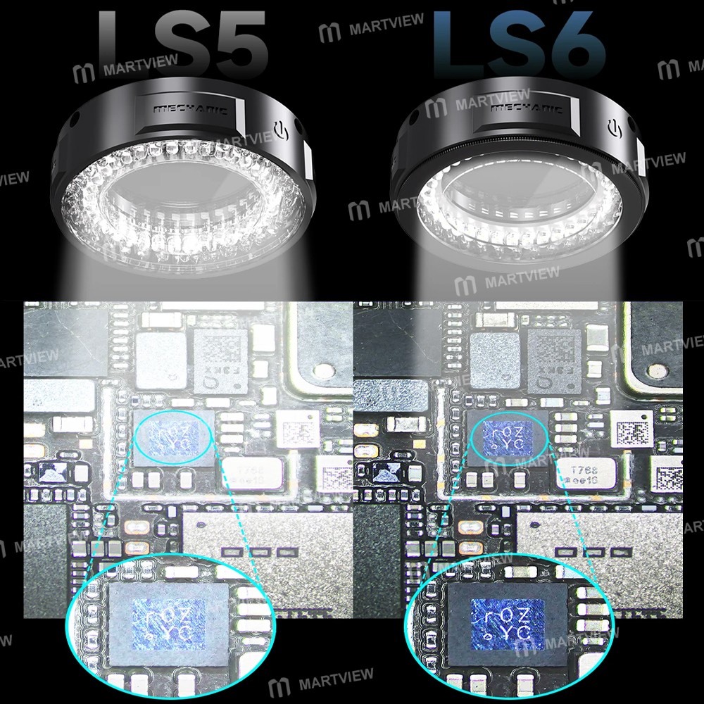 mechanic ls5-ls6-84-led-adjustable-anti-glare-polarized-microscope-ring-light-9