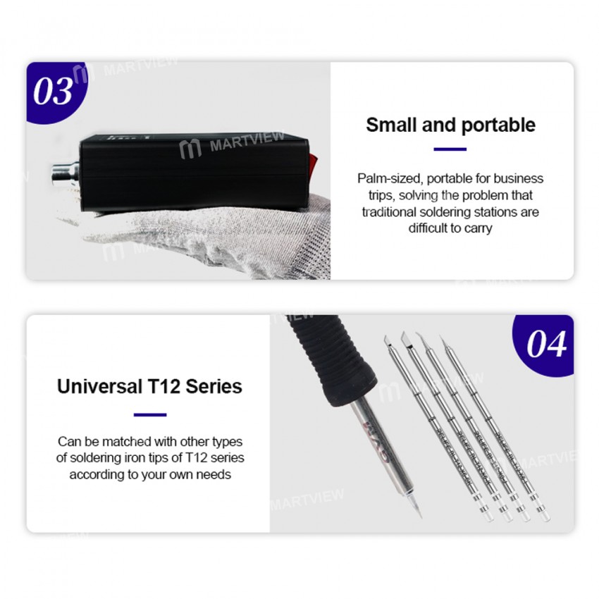 gvm t12-xs-professional-constant-temperature-soldering-station-for-mobile-phone-bga-rework-11
