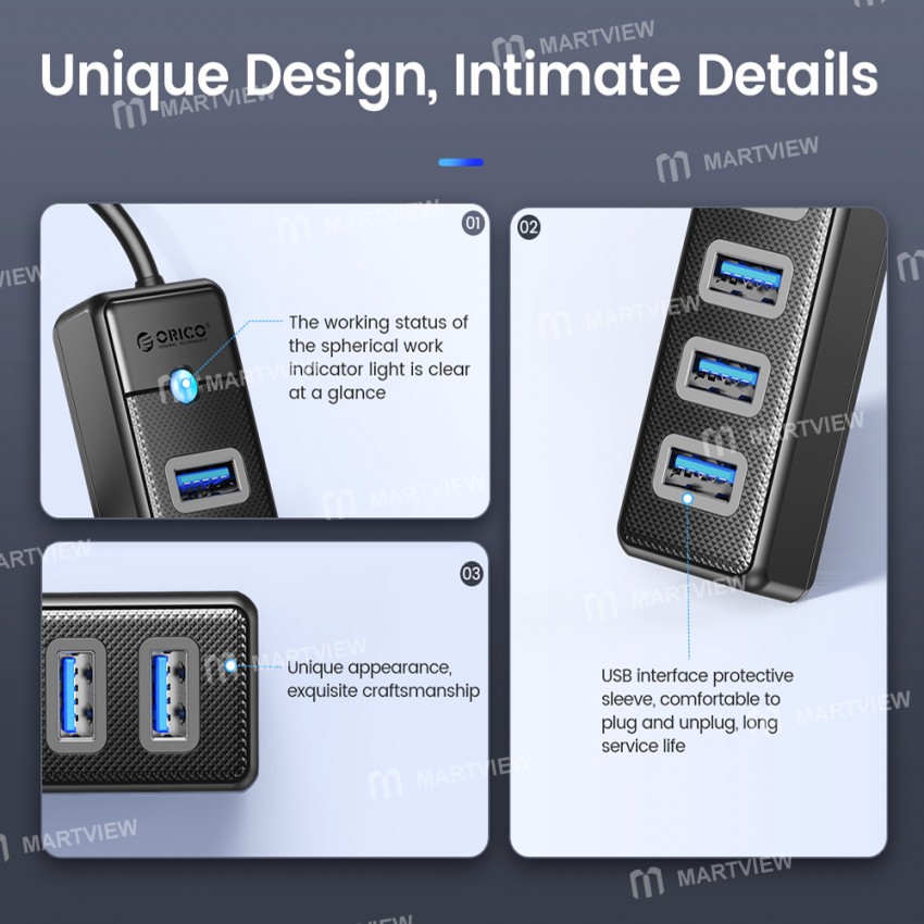orico pw7u-u3-7-port-usb-30-5gbps-high-speed-transmission-hub-9