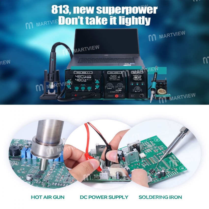 yihua 813-3-in-1-intelligent-soldering-rework-station-with-heat-gun-station-and-power-supply-3