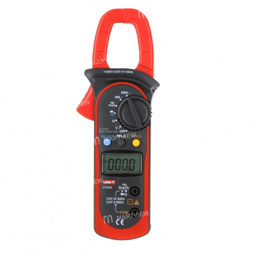Auto-Ranging Digital Clamp Multimeter - AC/DC Voltage RMS Amp Meter Handheld Tester