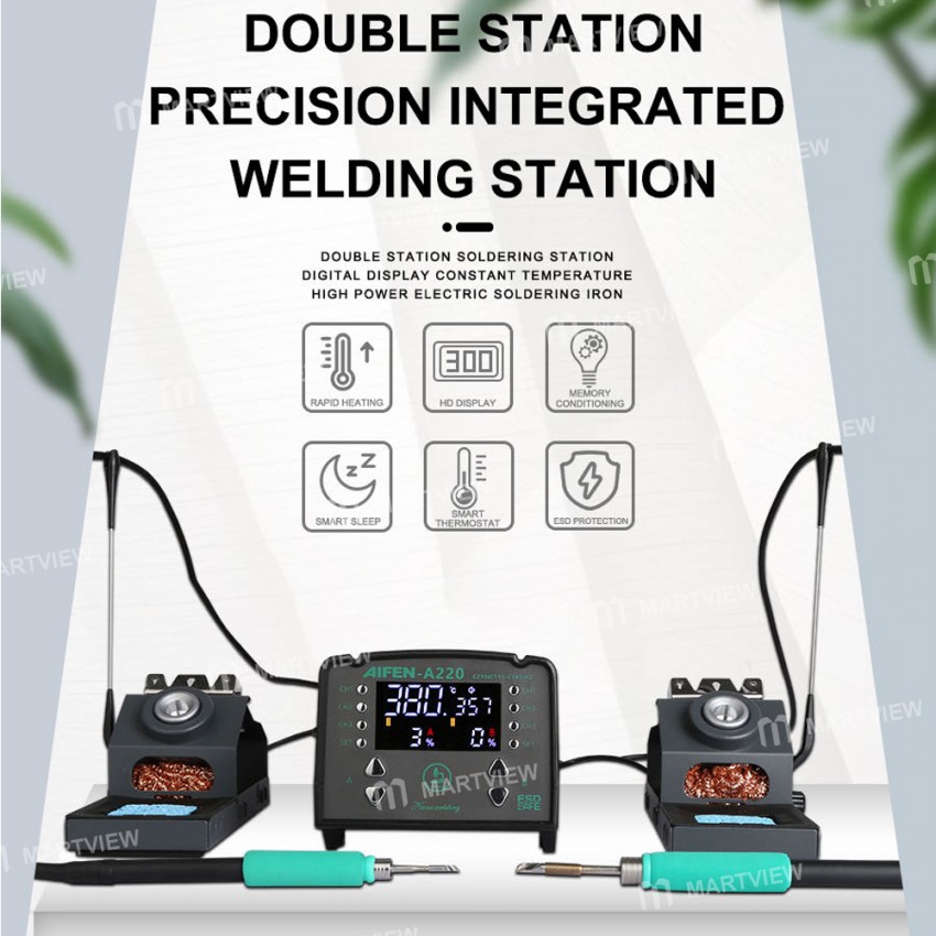 aifen a220-double-station-rework-soldering-station-compatible-with-c245-210-115-handle-8