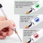 Portable Adjustable Temperature U5V8W USB Soldering Iron with Soldering Stand Holder