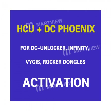 HCU + DC-Phoenix Activation for DC-Unlocker / Infinity / Vygis / Rocker Dongles