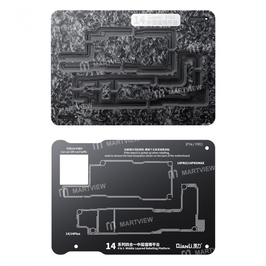 qianli 4-in-1-magnetic-middle-frame-magnetic-bga-reballing-platform-for-iphone-14-7