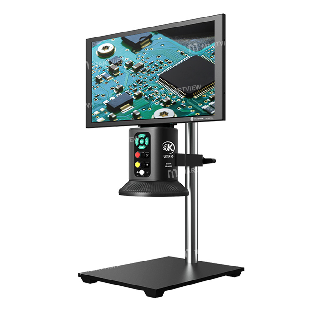 sunshine ms10e-04-4k-hd-digital-microscope-with-universal-stand-10-inch-large-display-for-motherboar