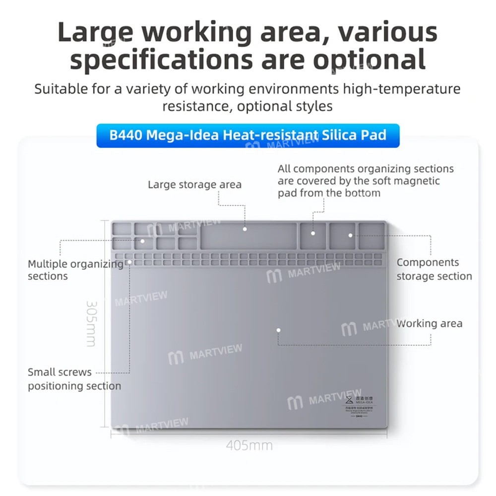 mega idea-desktop-insulation-heat-resistant-silicone-pad-for-mobile-phone-bga-soldering-9