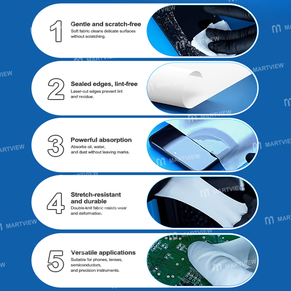 relife rl-045dl-ultra-fine-lint-free-cleaning-cloth-for-screen-lens-glasses-cleaning-400pcs-7