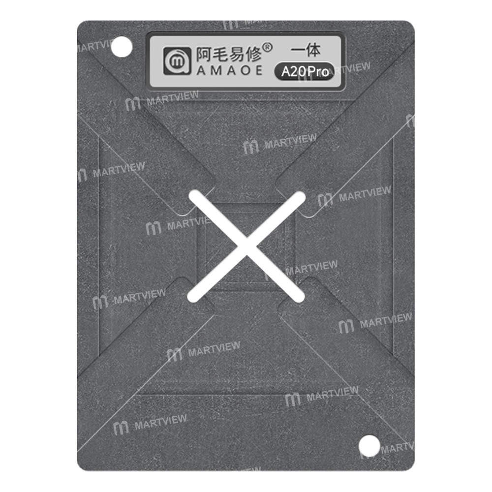 amaoe 012mm-a20-pro-lower-layer-cpu-bga-reballing-stencil-tin-plating-platform-set-for-iphone-18p-18