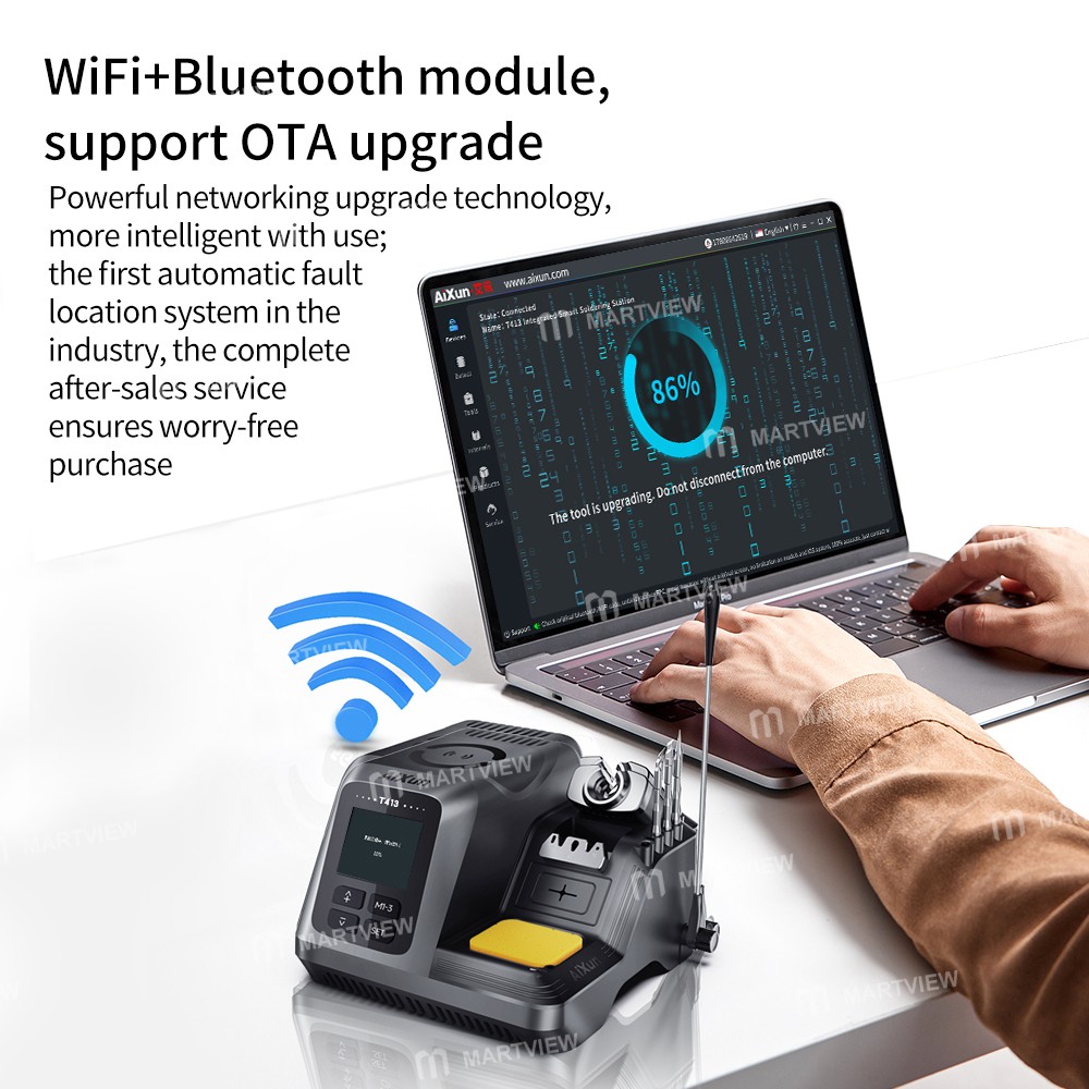 aixun t413-200w-integrated-intelligent-precision-soldering-station-compatible-t210t245t225-handle-5