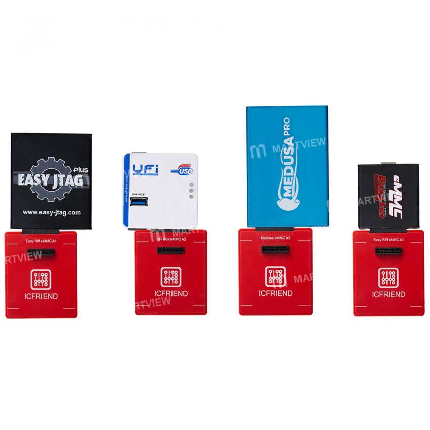eMate X 13 in 1 ICFriend Edition EMMC Tool BGA Socket for Easy JTAG Plus / RIFF / Medusa Pro Box Sup