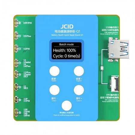 JCID Q1 Battery Health Quick Repair Board for iPhone 11 to 15 Series No Need FPC Window