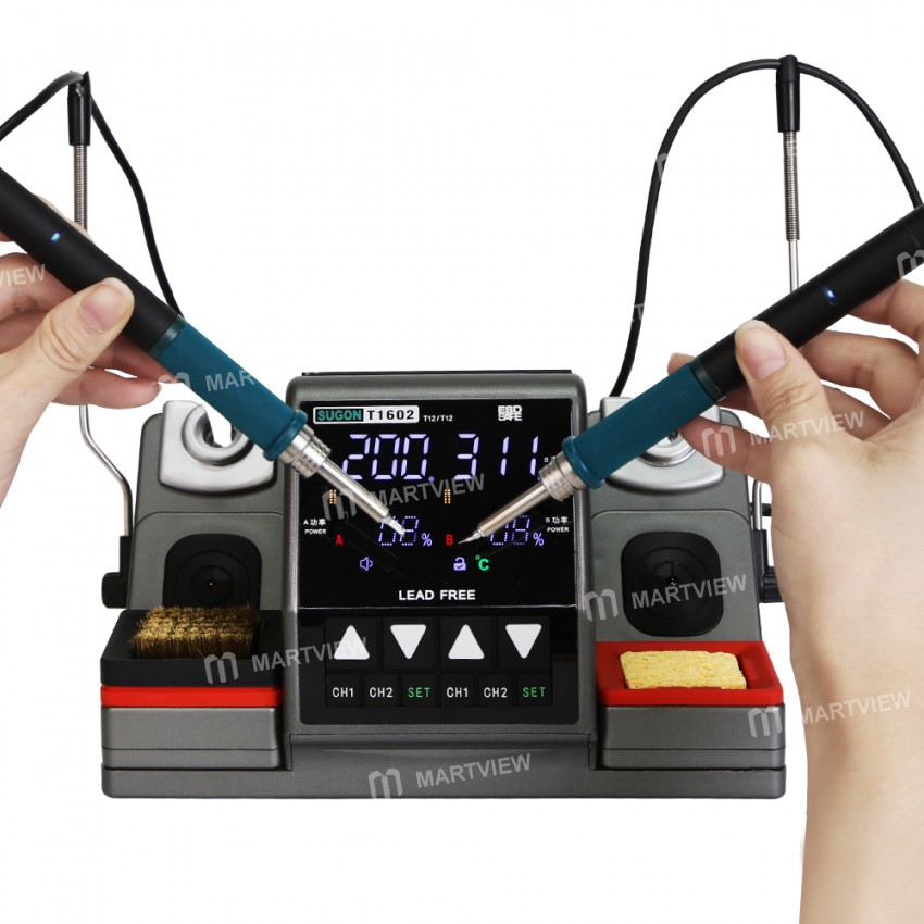 SUGON T1602 2in1 Lead-free Soldering Welding Rework Station