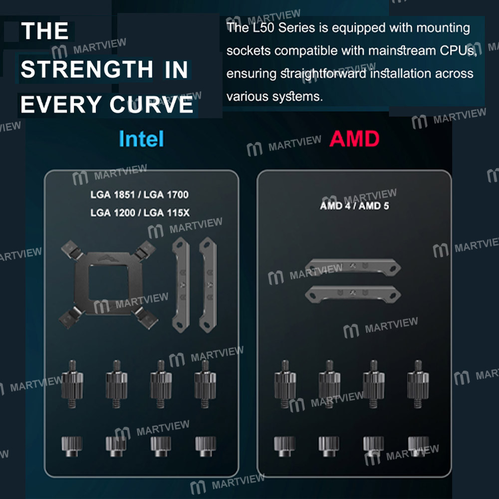 sama starlight-360l50-argb-all-in-one-cpu-liquid-cooler-supports-intel-amd-platforms-11
