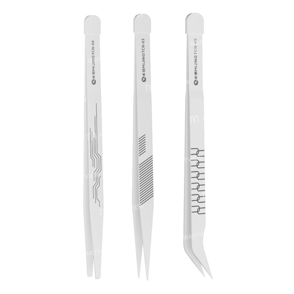 mijing tcn-series-anti-static-non-magnetic-precision-ceramic-tweezers-for-pcb-repair-1