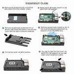 Raspberry Pi 4 Ultra-Thin CNC Aluminum Alloy Cooling Case for Raspberry Pi 4 Model B Only