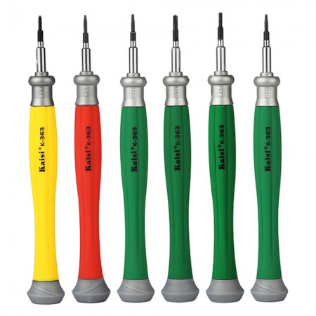 Kaisi K-363 Anti-Slip S2 Steel Precision Magnetic Screwdriver Set for Mobile Phone Repair