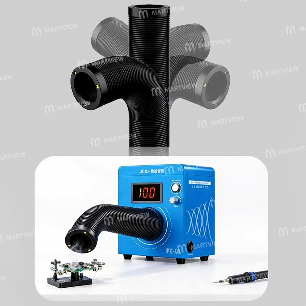 jcid fe-01-desktop-smart-soldering-fume-extractor-with-led-light-for-pcb-welding-repair-3