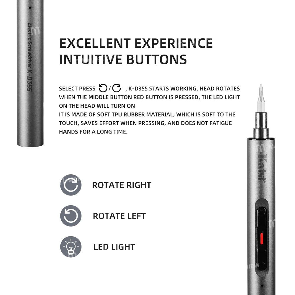 kaisi k-d355-55-in-1-portable-type-c-rechargeable-electric-precision-screwdriver-set-4