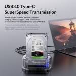 Orico 2 Bay SATA to USB 3.1 Transparent External HDD Docking Station for 2.5 / 3.5 inches HDD SSD