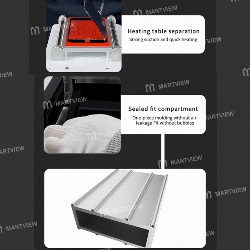 TBK-208M 3-in-1 Smart Fitting Defoamer Separator Built-in Compressor for Below 8.5-inch Screens