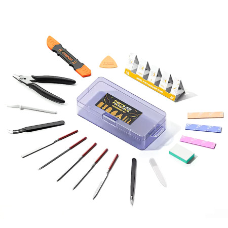 Jakemy JM-Z28 18-in-1 Parts Finishing Accessory Kit for Model Toys / Motherboard Repairs - 10Pcs