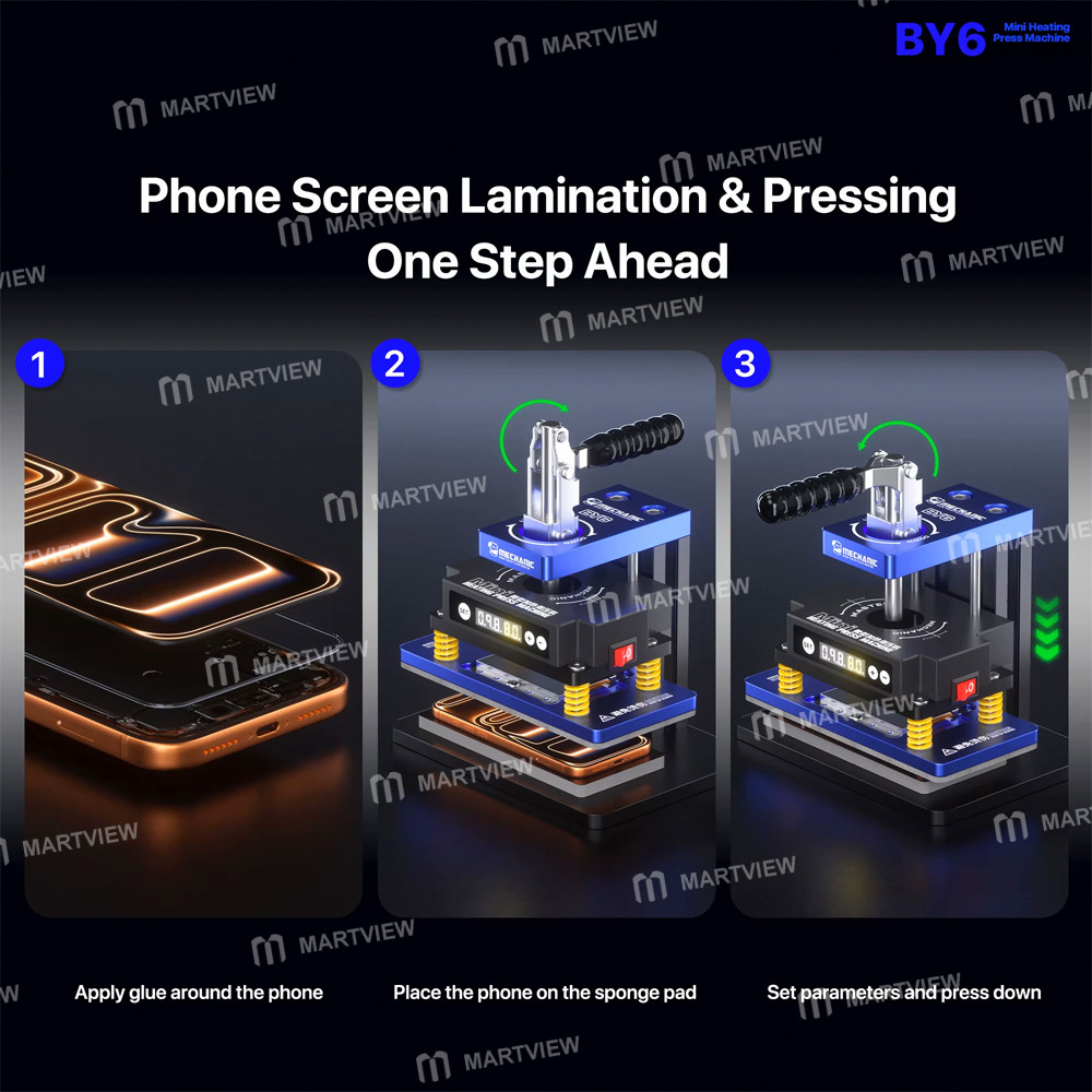 mechanic by6-mini-heating-press-machine-for-mobile-screen-lamination-with-timer-function-3