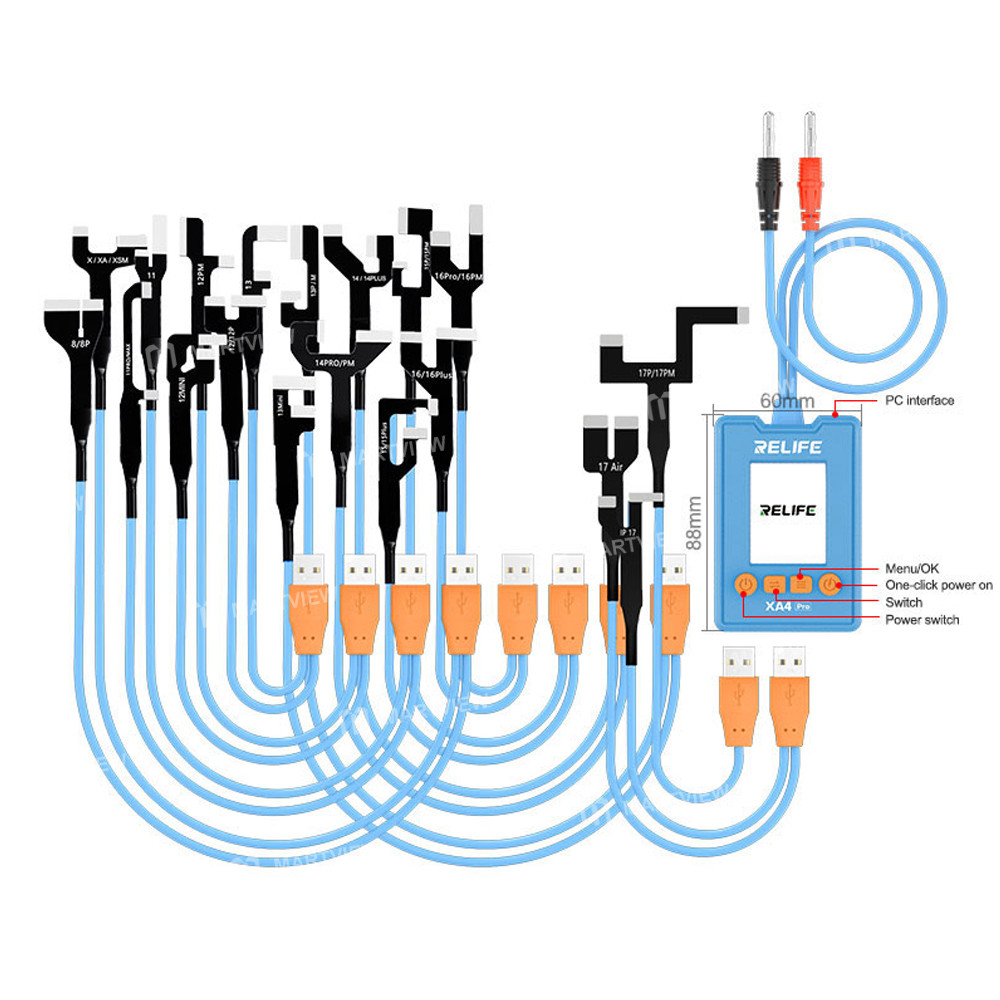 relife xa4-pro-one-touch-hd-display-power-cable-with-usb-type-c-dual-interface-for-iphone-8g-17pm-4