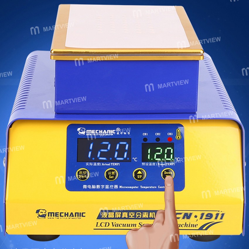 Mechanic MCN-1911 Built-in Vacuum Pump 7-inches LCD Touch Screen Separator Machine with Auto Sleep