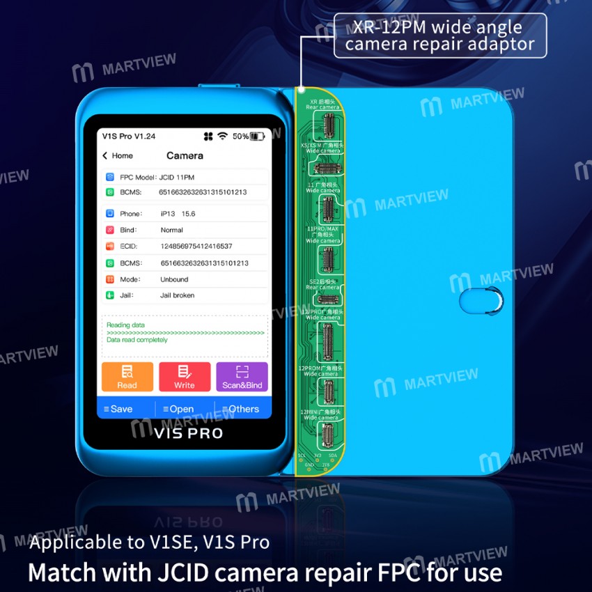 jcid v1se-v1s-pro-disassembly-free-wide-angle-camera-repair-cable-5