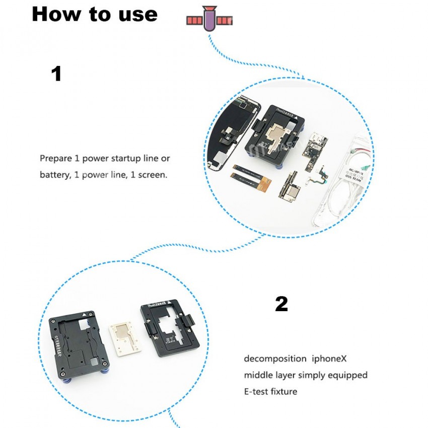 High Quality Mini Size Mainboard Motherboard Test Fixture for iPhone X