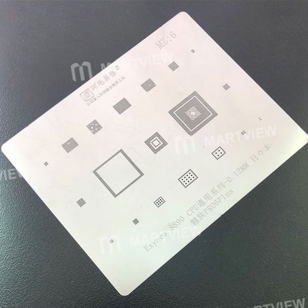 0.12MM Multi-Function Exynos 8890 CPU BGA Reballing Stencil Plant Tin Steel Net for Meizu Pro6 Plus