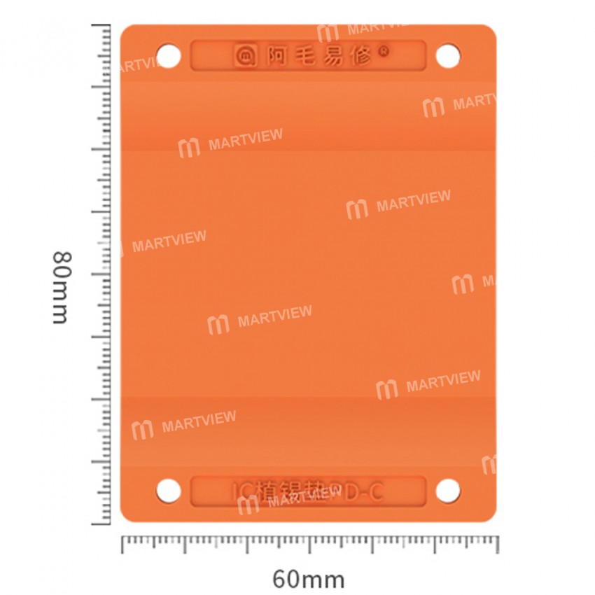 amaoe pd-c-planting-tin-base-thermal-insulation-silicone-pad-set-for-mobile-phone-repair-10