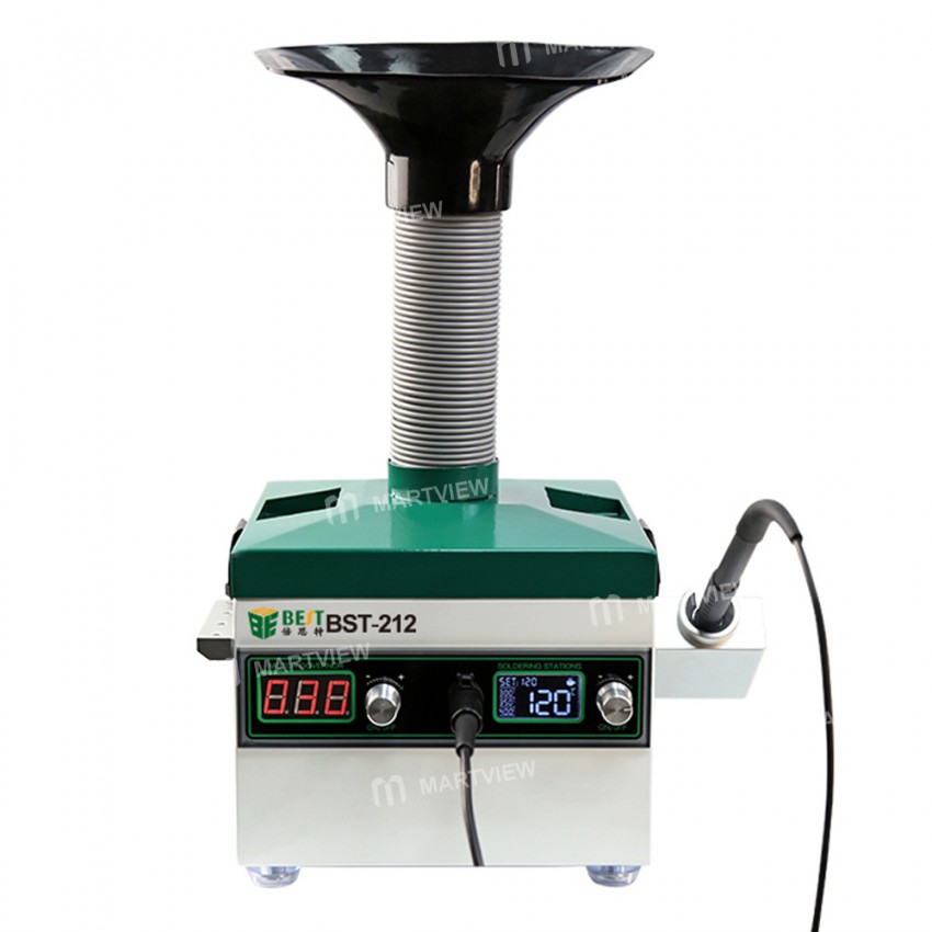 BST-212 150W Powerful Smoke Purifier With Electric Soldering Iron for Welding Purifying Filtering