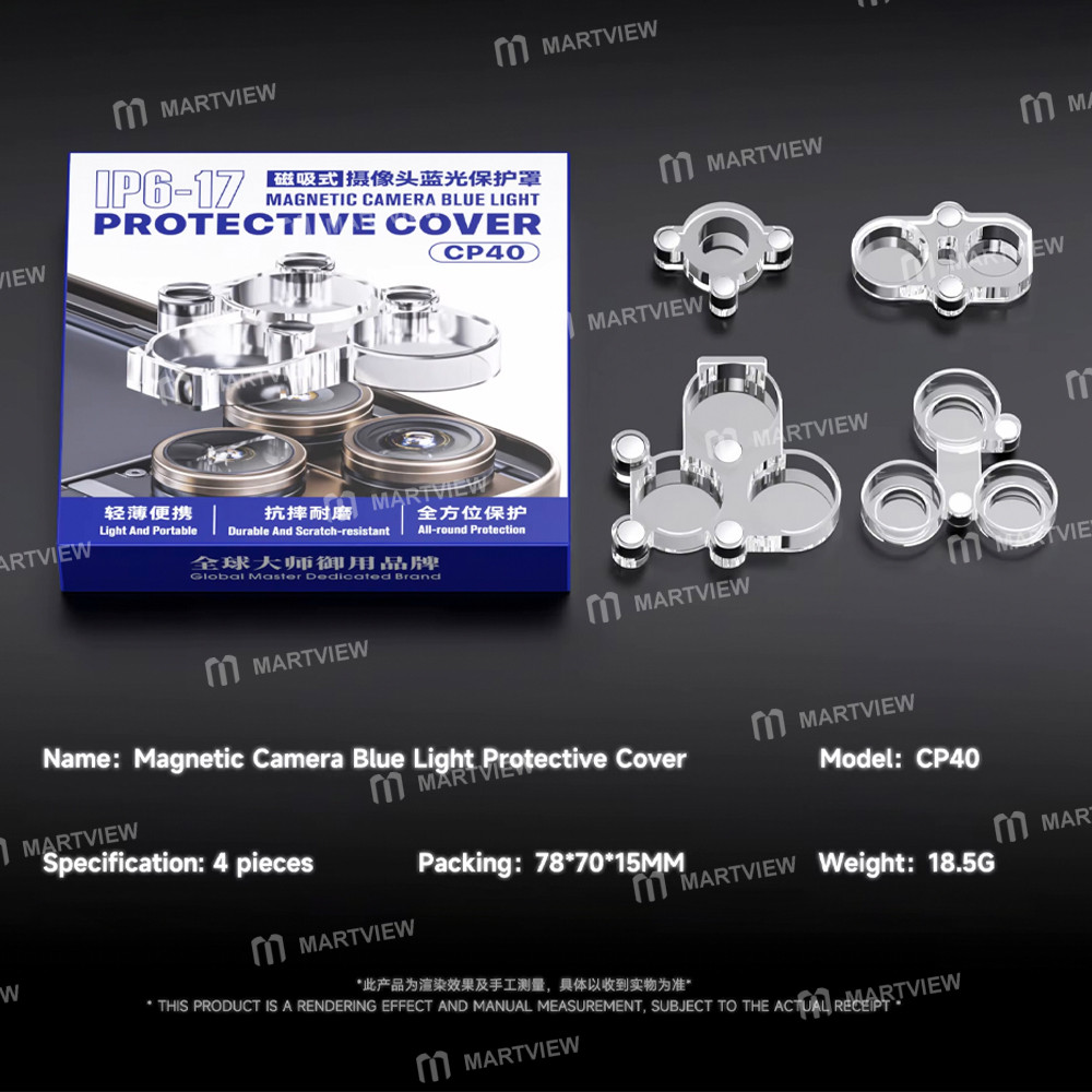 nic cp40-magnetic-blue-light-camera-lens-protector-cover-compatible-with-iphone-6-to-17-series-6