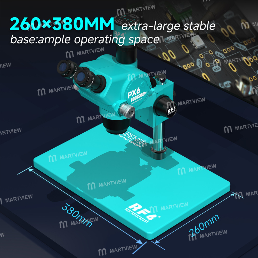 rf4 px6-65-65x-synchronous-zoom-trinocular-stereo-microscope-with-26-x-38cm-big-workbench-7