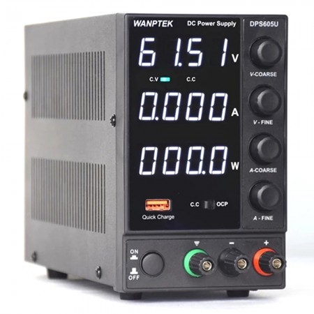 Wanptek DPS605U 60V / 5A 4-Digits Display LED High Precision Adjustable Switching DC Power Supply