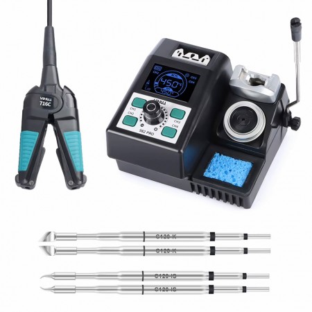 Yihua 982 Pro 80W 2-in-1 Precision Tweezers Soldering Station with 716E Soldering Handle