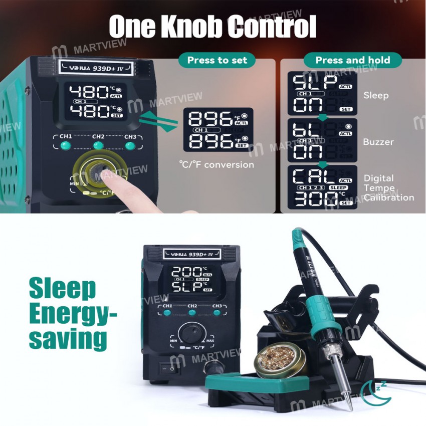 yihua 813-3-in-1-intelligent-soldering-rework-station-with-heat-gun-station-and-power-supply-9