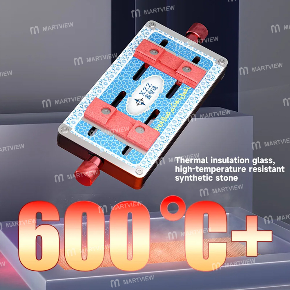 xzz gl-02-square-damping-high-temperature-resistant-tempered-glass-motherboard-chip-repair-fixture-3