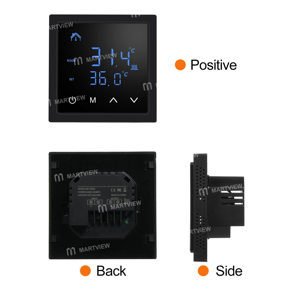 smart thermostat-16a-floor-heating-temperature-controller-with-led-touch-screen-85-265v-electric-hea