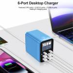 relife q4-72w-6-port-dual-pd-qc-smart-color-screen-fast-charger-with-smart-sleep-mode-10