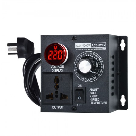 4000W Silicon Controlled Electronic Voltage Regulator with Digital Display