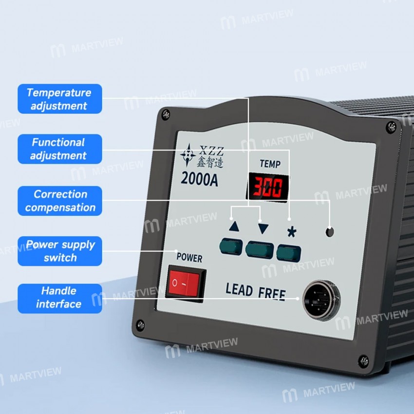 xzz 2000a-90w-smart-constant-temperature-lead-free-soldering-station-support-203h-tips-9
