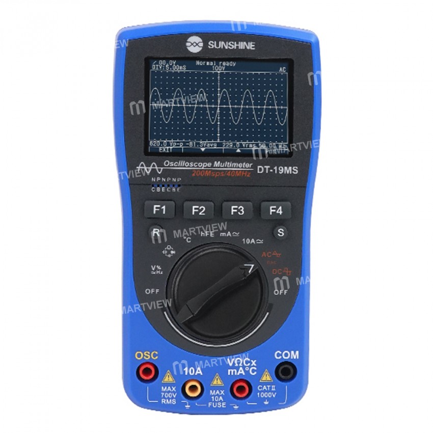 Sunshine DT-19MS 2in1Handheld Oscilloscope Multifunction LCD Display Test Meter